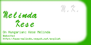 melinda kese business card